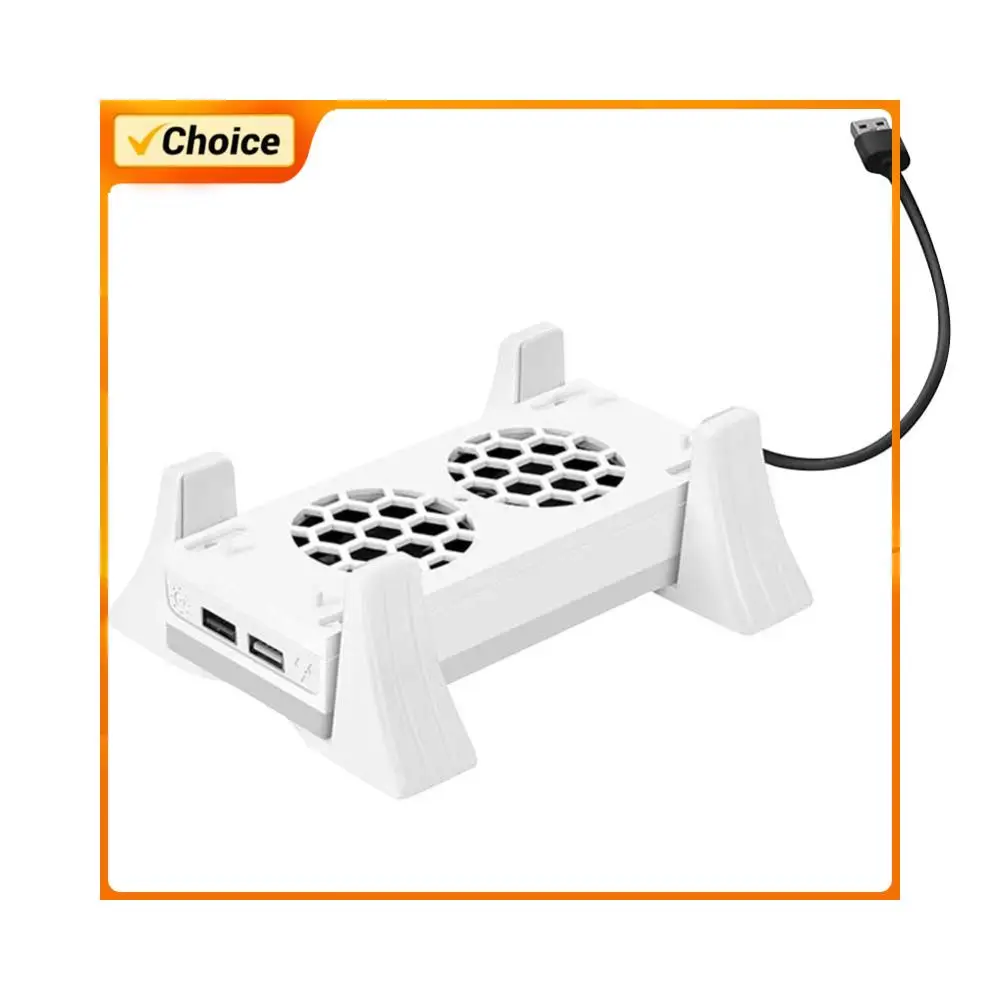 

Держатель для игровой консоли с охлаждающим вентилятором, 3-ступенчатая регулировка скорости, охлаждающая подставка с цветной подсветкой, док-станция для Xbox Series S