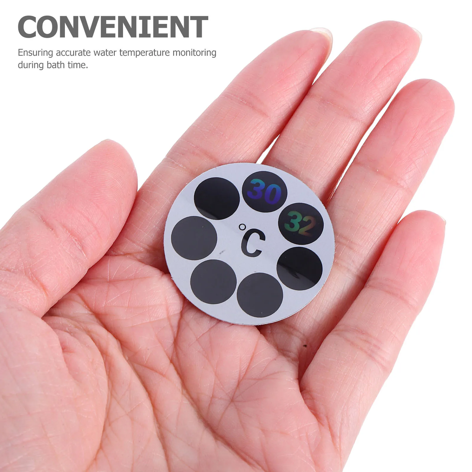 

8 Pcs Thermometer Bath Temperature Indicator Water Proof Tub Thermometers Baby Sticker Bathroom Aquarium Child
