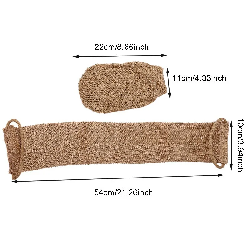 Back Pull Strip Bath Gloves Exfoliating Skin Wash Foam Towel Massage Back Shower Scrubber Hemp Body Cleaning Towel New