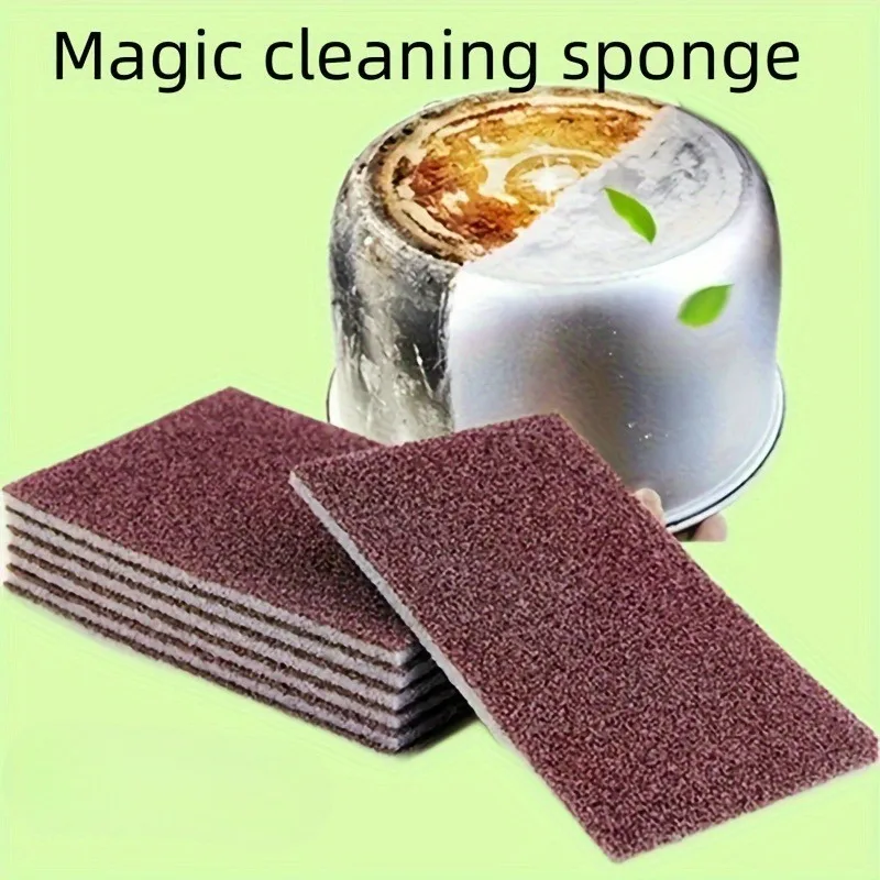 

5pcs Scrub Sponge Pads Pot Bottom Cleaner, Dish Washing Sponges, Strong Disinfection Cleaning Tools Kitchen Restaurant Supplies