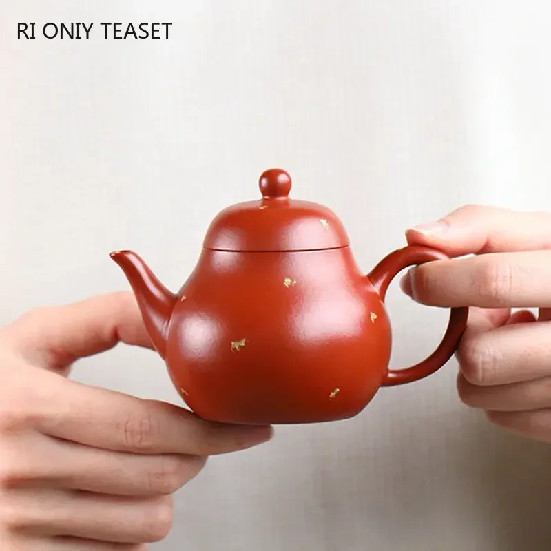 

120ml Yixing Small Capacity Purple Clay Teapots Chinese Famous Artists Handmade Tea Pot Beauty Kettle Zisha Tea Set Teaware