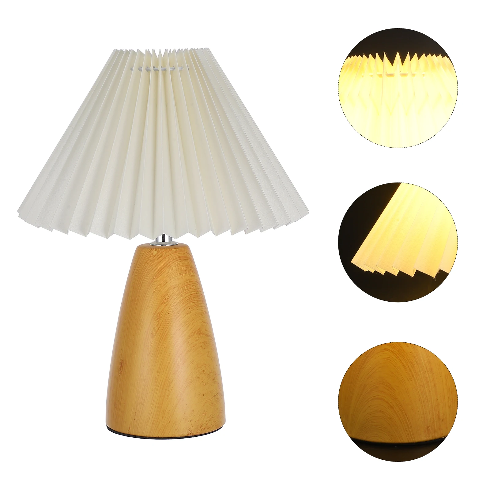 

Wooden Base Table Aesthetic Night Light Usb Powered Decorative Lamp For Bedroom Teen Room Nursery Small Lamp Party Decorations