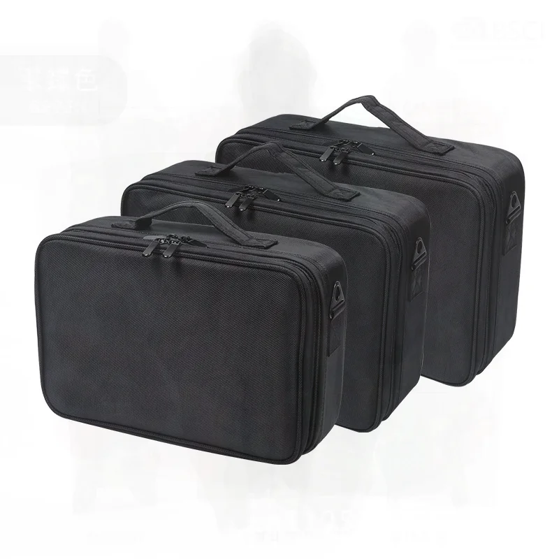 Large Capacity Portable Cosmetic Bag Professional Tattoo Tool Kit Beauty Makeup Eyelash Storage Box Multifunctional Partition