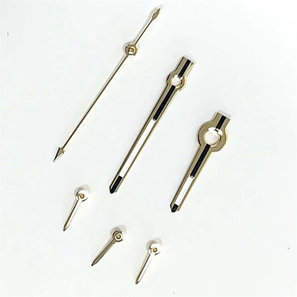 

6pcs/set Silver/Gold/Rose Gold Watch Hands For VK63 Movement Green Luminous Pointers Needles Replacement VK63 Hands 13.5mm