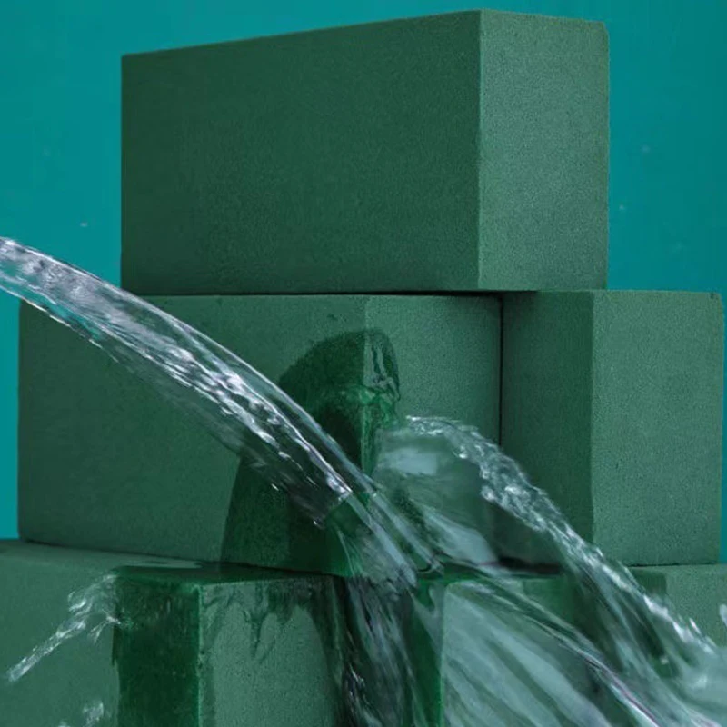 Green Floral Foam Artificial Flower Packing Flowers Arranging Mud Florist Styrofoam Block For Wedding Party Holiday Decor