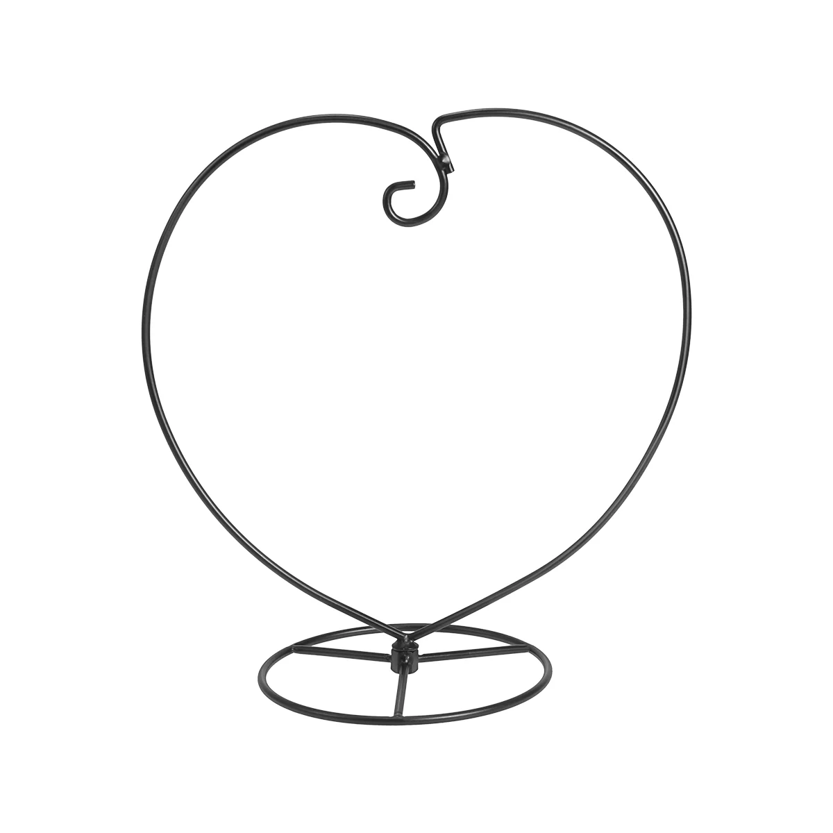 WINOMO Heart Shaped Ornament Display Stand Iron Hanging Stand Rack Holder for Hanging Glass Globe Air Plant Terrarium Witch Ball