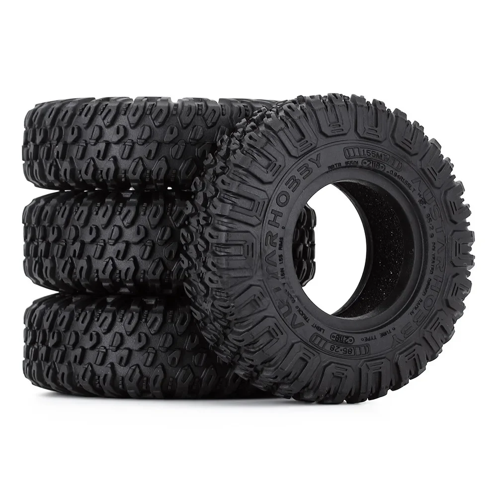 

4pcs 85*28mm 1.55" Soft Rubber Terrain Wheel Tires for RC Crawler Car Axial AX90069 D90 TF2 Tamiya CC01 LC70 MST JIMNY