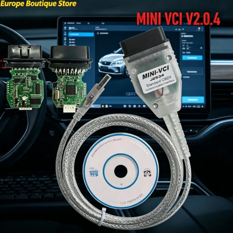 

MINI VCI 2.0.4 Real Firmware V16.00.017 For Toyota TIS Techstream FT232RL Chip j2534 Multi-Language Diagnostic Scanner