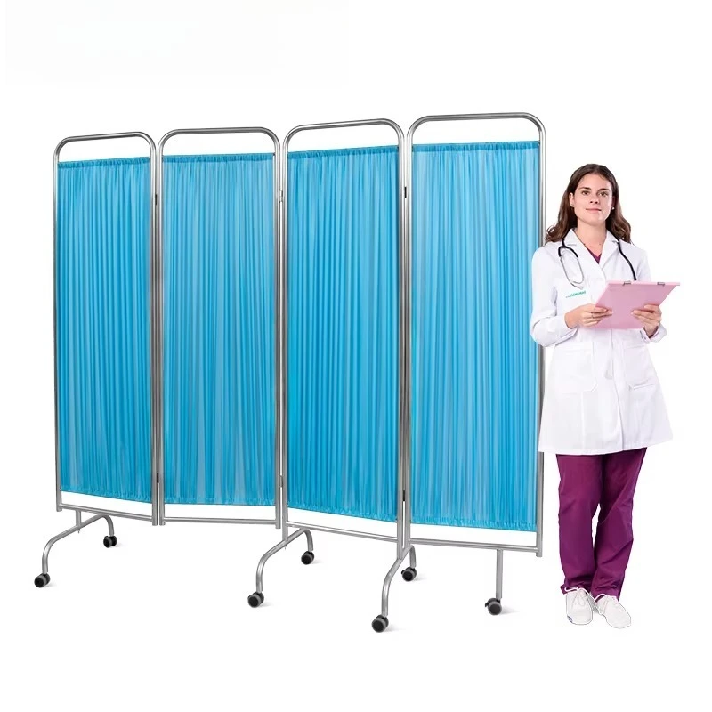 Hospital Stainless Steel Foldable Screen Curtain for Hospital