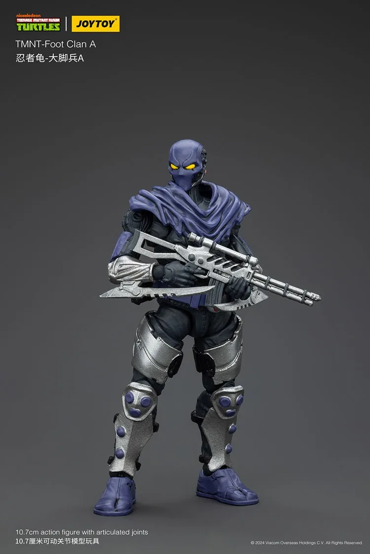 

JOYTOY TMNT-Foot Clan A Action Figures Doll Toys Collection Decoration Gift Original Model Collect Pvc Figure