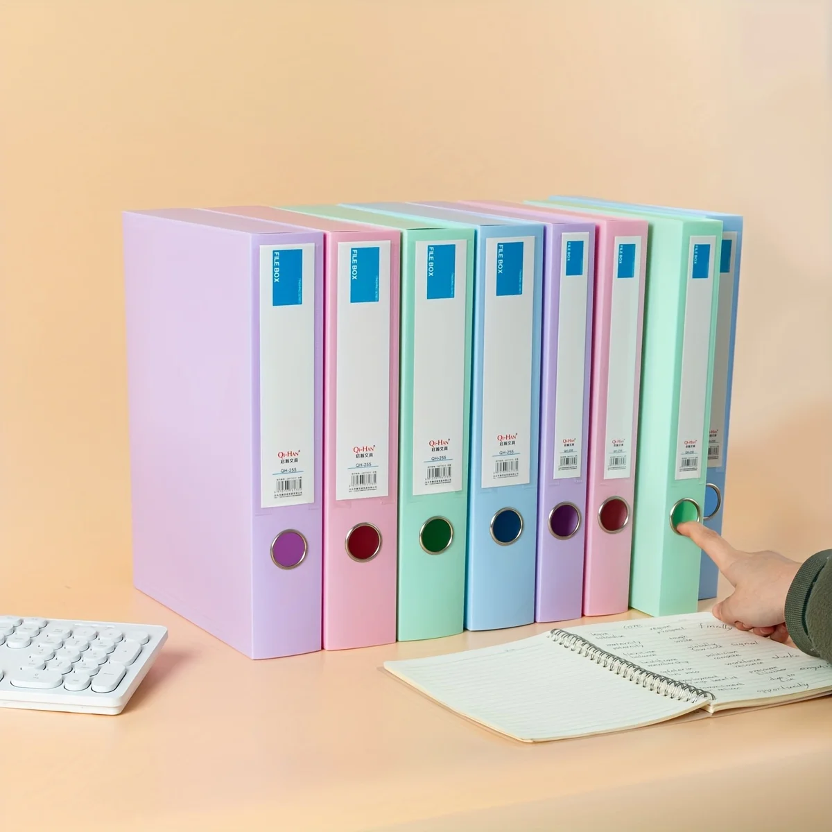 1 قطعة صندوق مجلد ملفات A4 قابل للتوسيع، ظهر عريض 35 مم، مادة PP، إغلاق آمن مع شريط لاصق، تخزين منظم المستندات #3