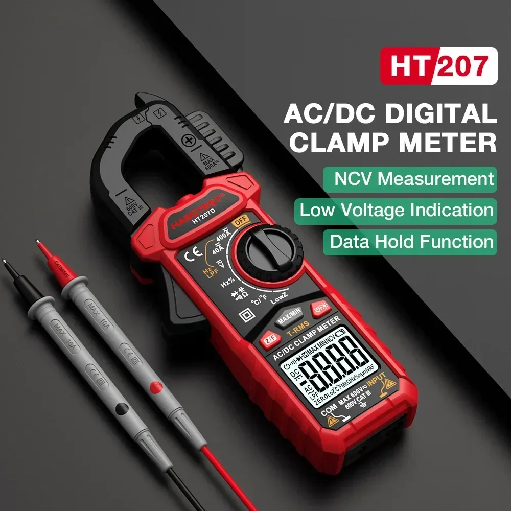 Factory wholesale clamp meter AC and DC anti-burn high-precision multi-function digital clamp meter