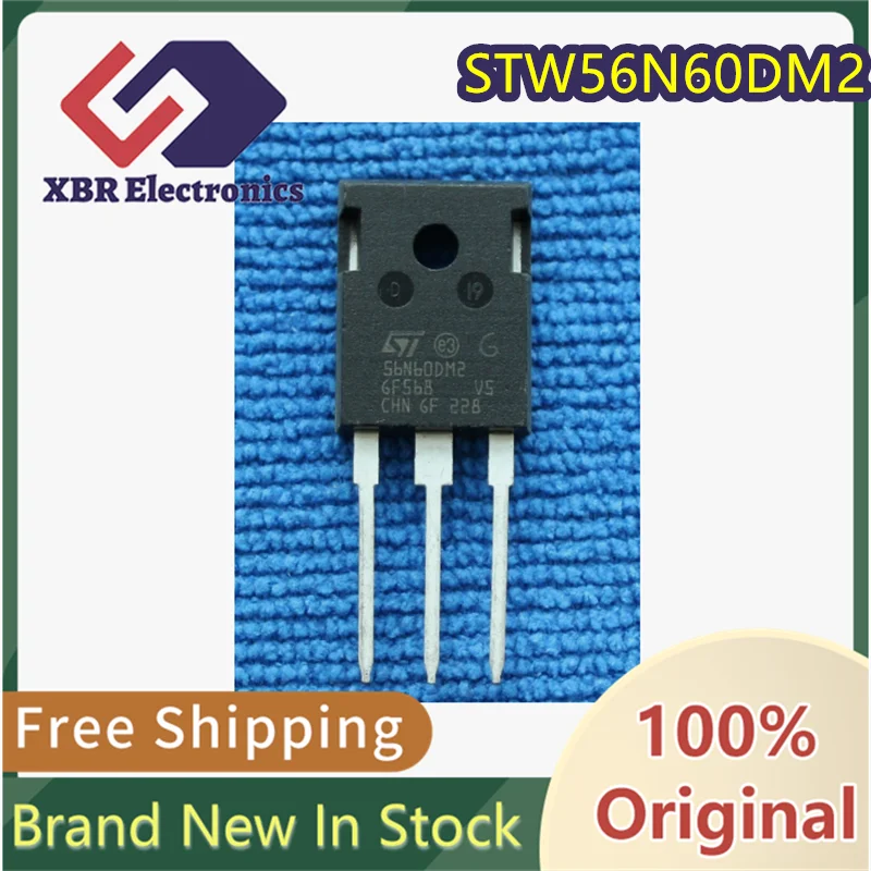 (5/20 pieces) 56N60DM2 STW56N60DM2 High-Power Transistor MOSFET Brand New Genuine Original In Stock Fast Shipping