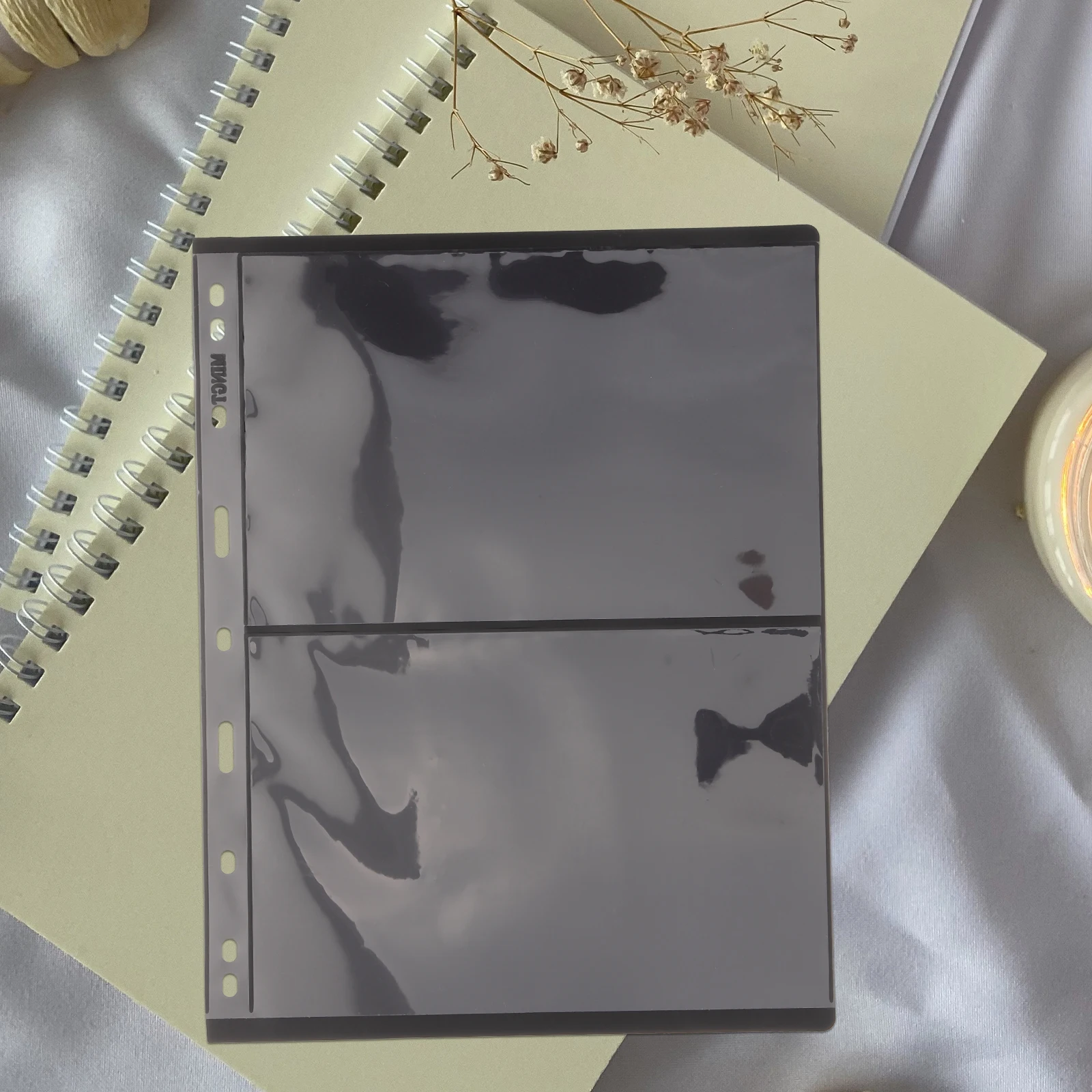 

20pcs Stamp Page Collecting Binder Photo Album Loose Leaf Holder Plastic Storage Postcard Supplies Durable Reusable Clear Design