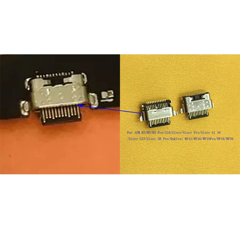 2-100 шт. зарядные устройства с разъемом Type-C, порт USB для зарядки, совместимые с AGM Glory G1 SE Pro G1S H3 H5 A10 Oukitel WP18 WP26 WP15 WP16