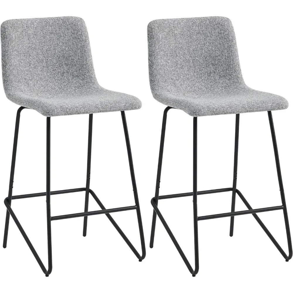 

Bar Stools Set of 2 with 26" H Seat Height,Counter High Upholstered Barstools for Kitchen Island Pub Coffee