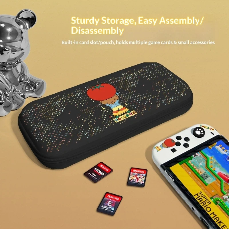 Switch 2 Case Eva Hard Carrying Case Portable Protective Storage Bag With Game Card Slots Mesh Pocket For Handheld Game Console