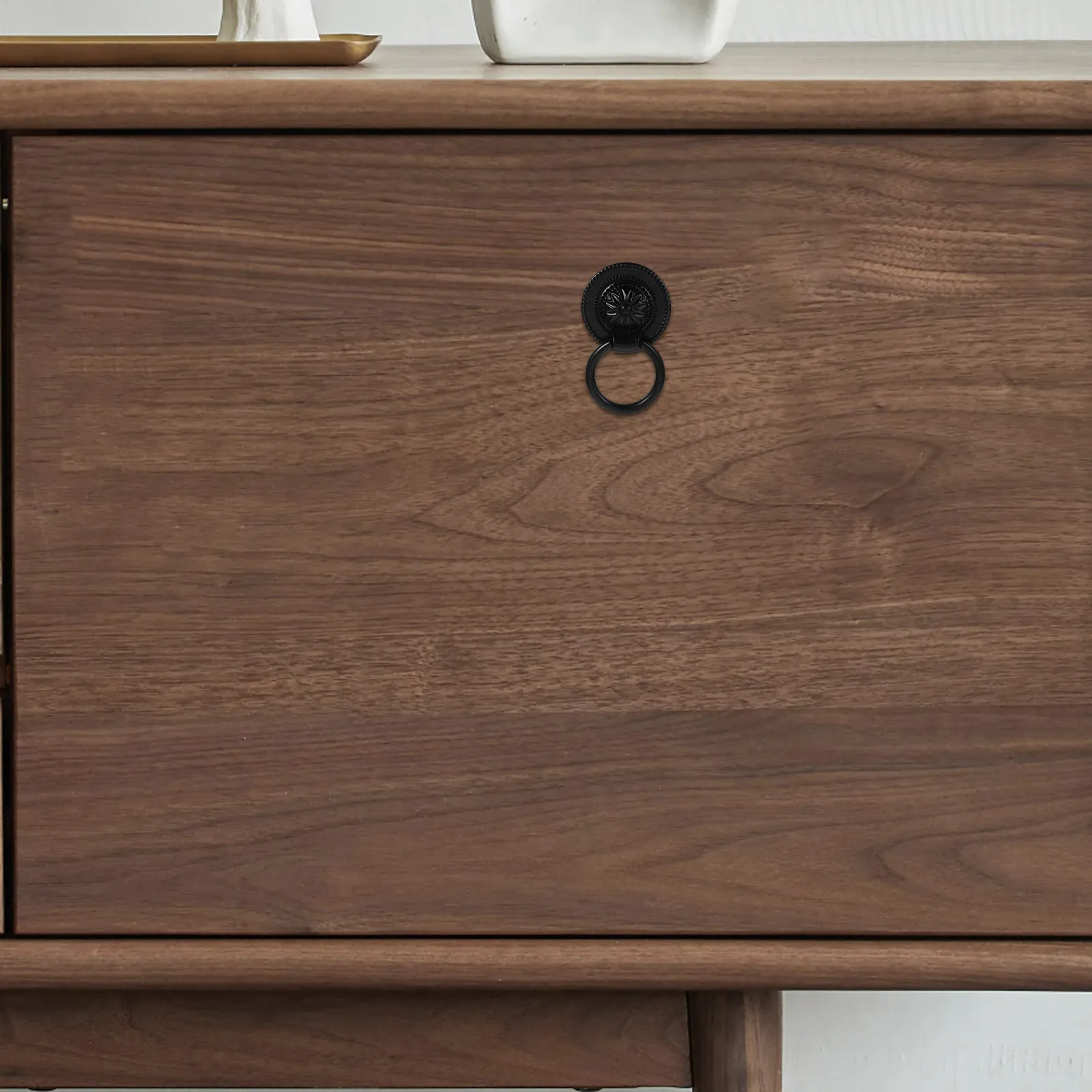 

4pcs Vintage Drawer Pulls Metal Chrysanthemum Design Smooth Finish For Cabinets Dressers Cupboards Replacement Hardware