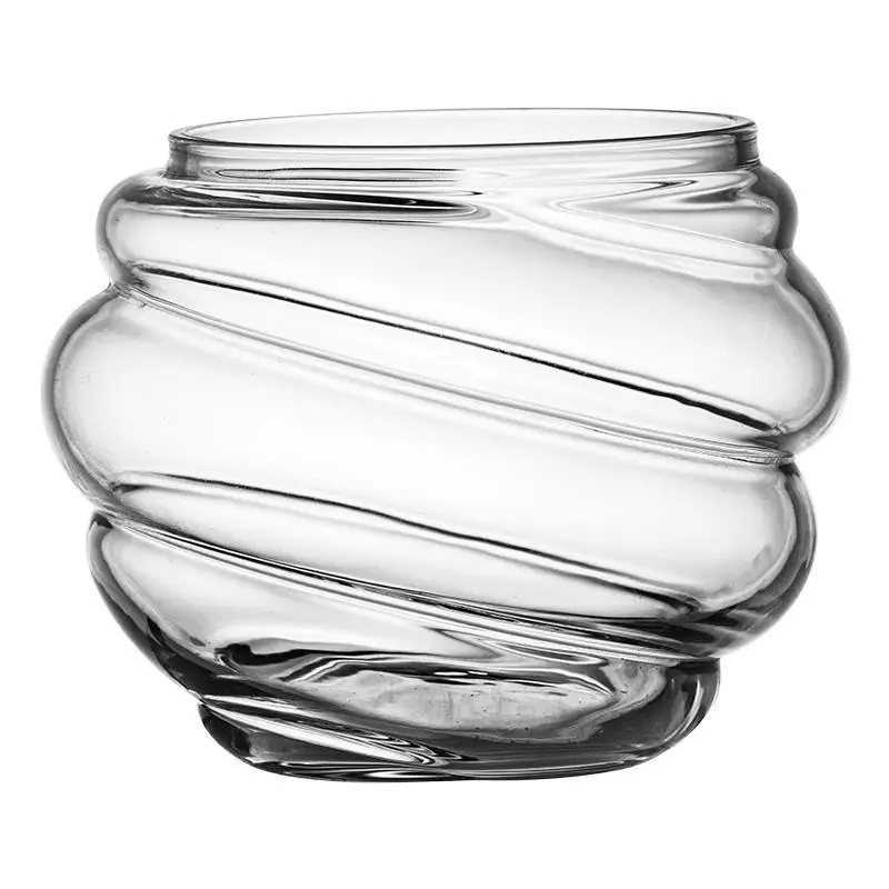 Vidrio en espiral de alto borosilicato para el hogar, gran capacidad, hielo, latte americano, resistente al agua, transparente, 2 uds.