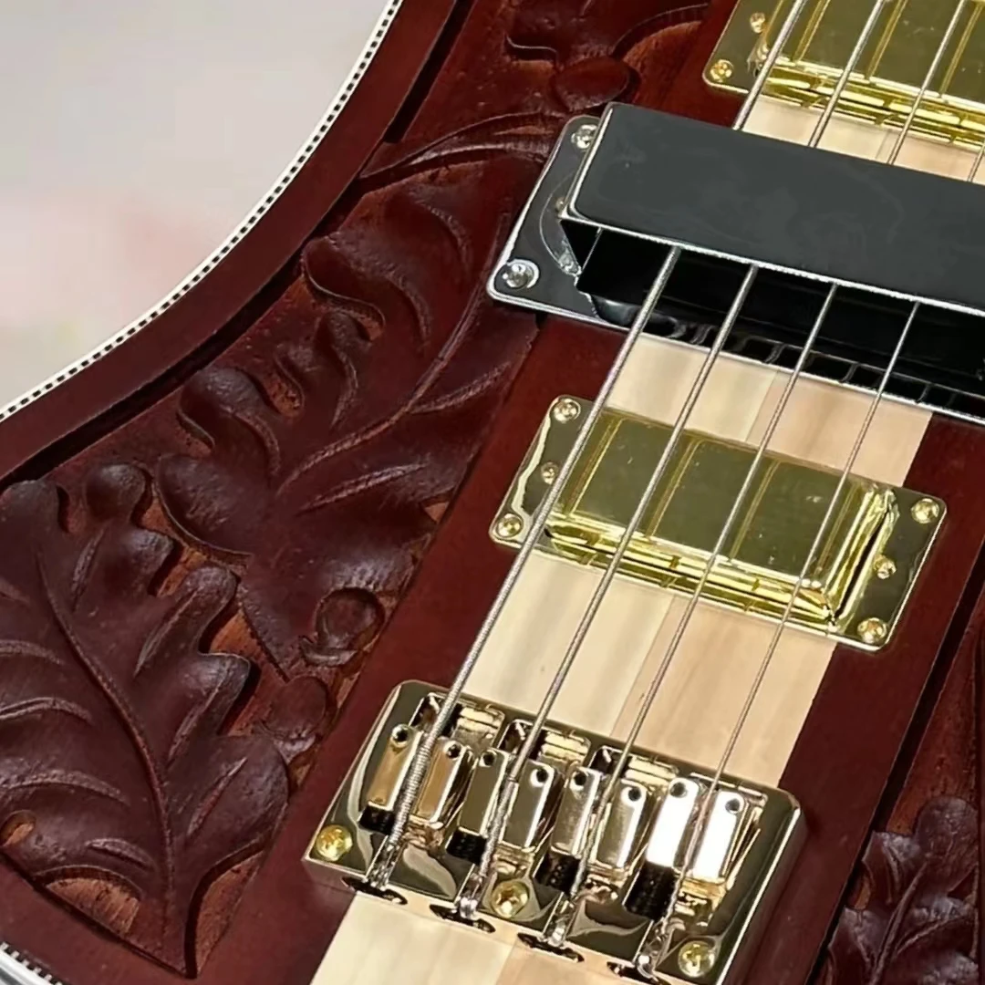 Ricke back Bass Guitar Lemmy Kilmister Ricken 4003 Matte Carved top Electric Bass