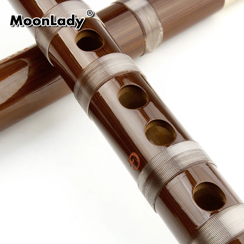 Professional Chinese Bamboo Transverse Flute Musical Instrument Of C\\D\\E\\F\\G Key 6 Hole Bass Huaisu Dual Plug Dizi