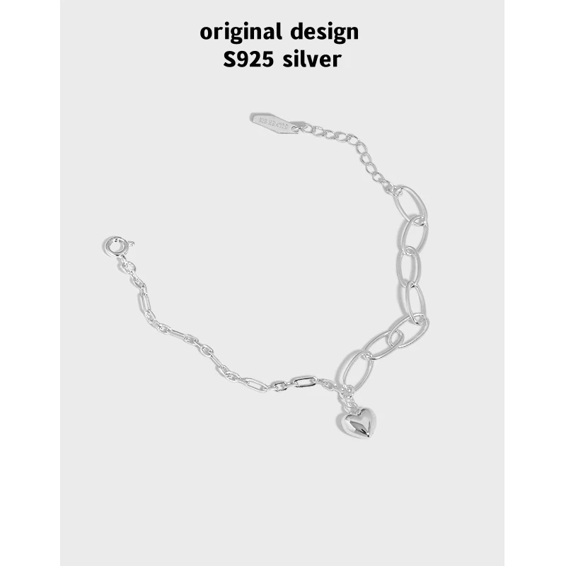 

European hot selling S925 sterling silver love pendant bracelet for women luxury elegant fashion jewelry gift