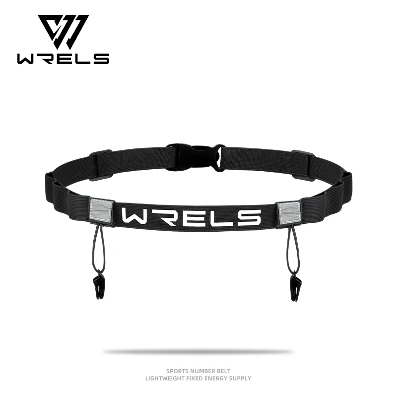 WRELS Unisex Triathlon Marathon Race Number Belt With Gel Holder Running Belt Cloth Belt Motor Running Outdoor Sports