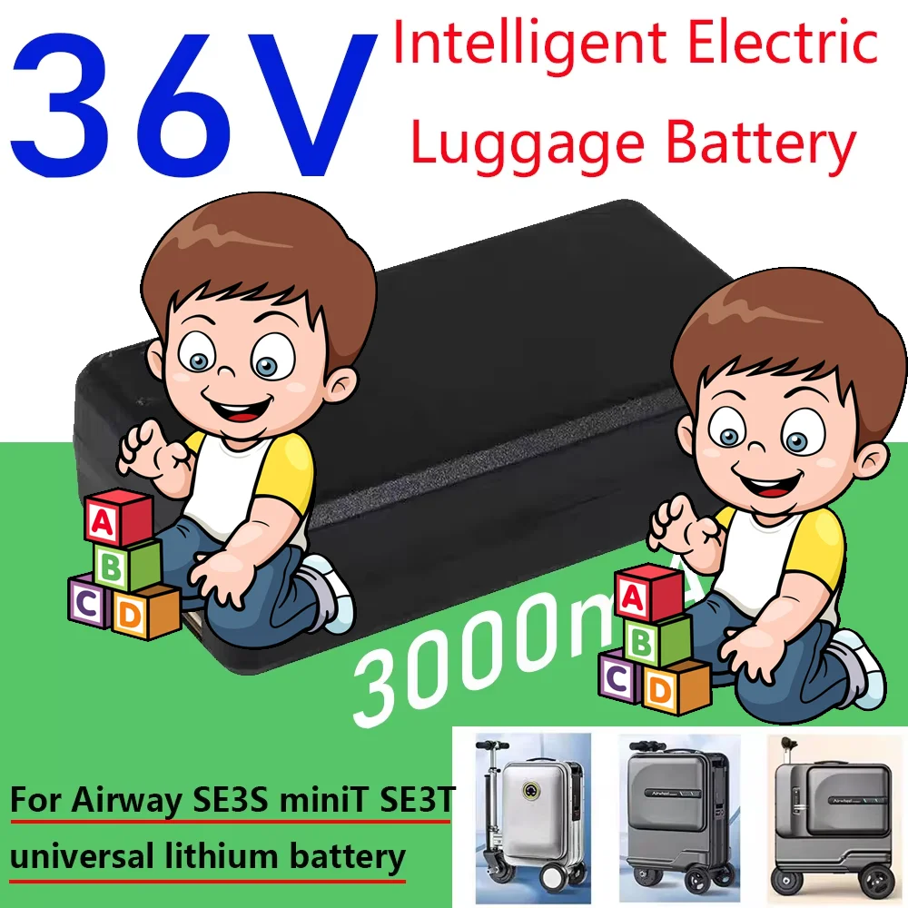 

For aviation wheels, BEKE boarding case, Airway SE3S miniT SE3T luggage, lithium battery 36V electric luggage battery 3000mAh