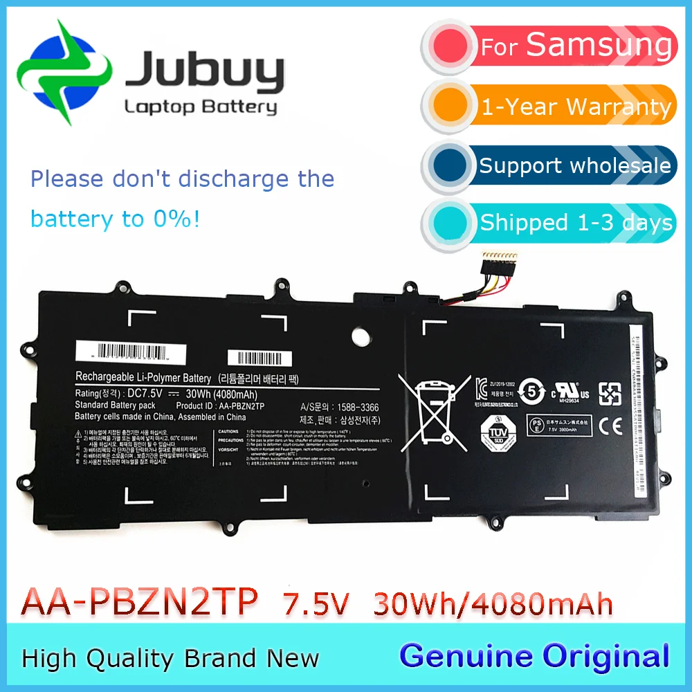 AA-PBZN2TP 7.5V 30Wh Original Laptop Battery for Samsung XE500T1C 905s3g XE303 XE303C12 910S3G