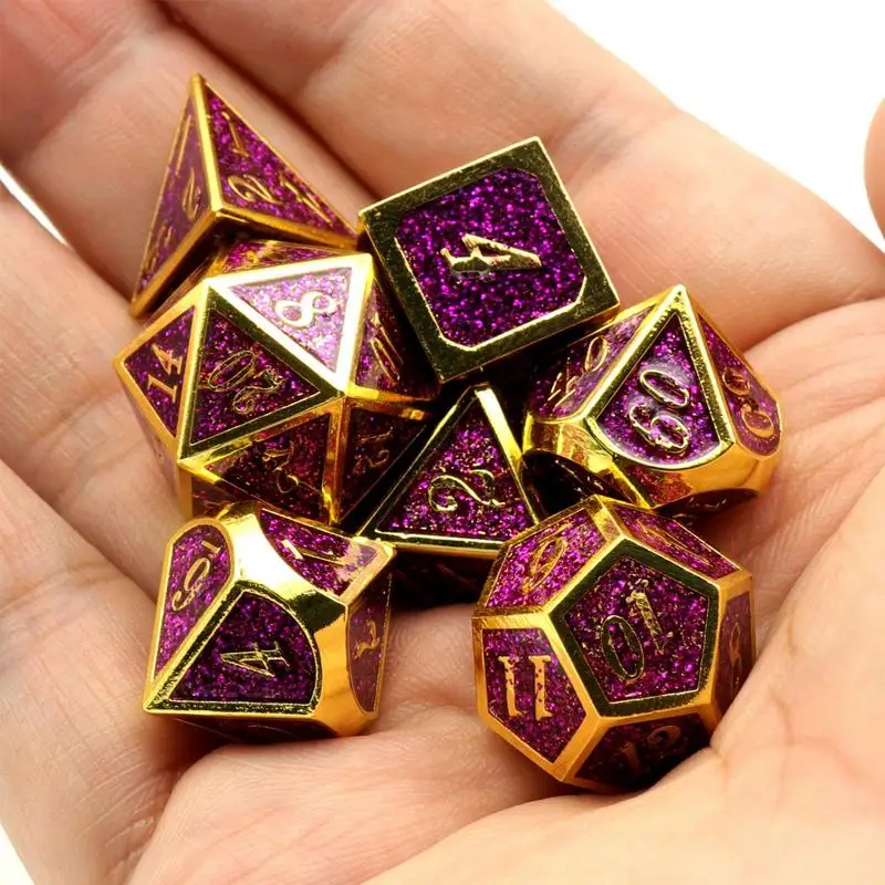 7 Pieces Multi-sided Rolling Dice Group Table Game Dice Set For Table Game Role Playing Board Game Dice For Friend Gatherings