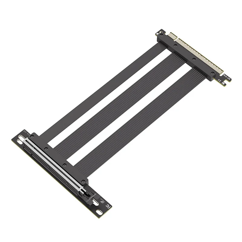 

Well Made-PCIE 5.0 16X Extension Cable Graphics Card Extension Cable 90° Mounting GPU Extension Cord Black