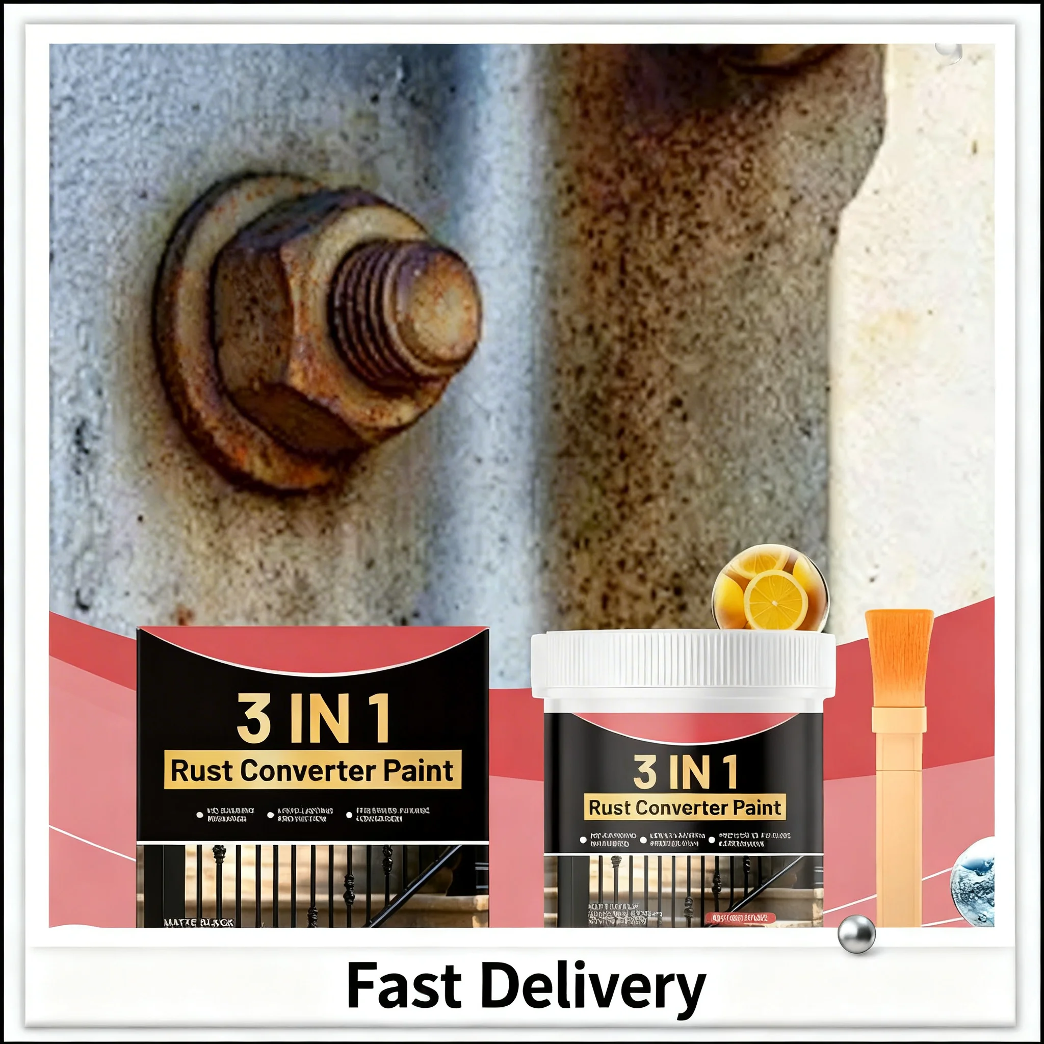 1/3/5PCS Anti-Rust Primer Black Water-Based Metal Wheel Primer Waterproof Deep-Penetrating And Corrosion-Resistant Primer Tool