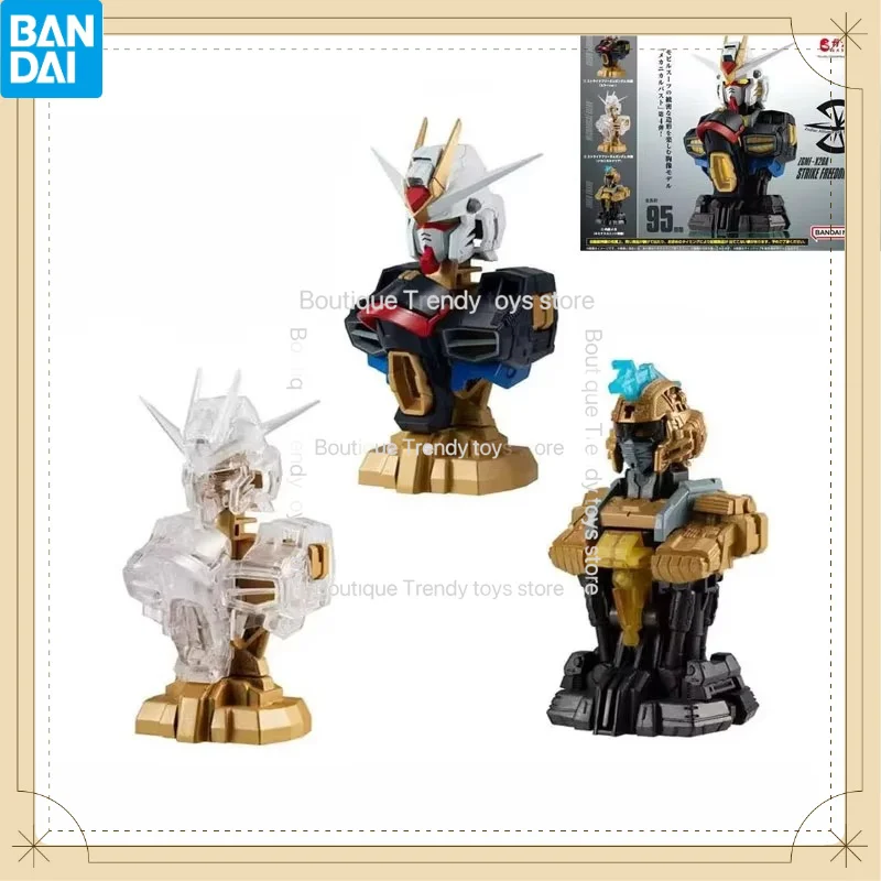 Bandai Genuine Gundam Gashapon Toys MS MECHANICAL BUST Series Set Anime Figures Assembly Model Decoration Creative Gifts