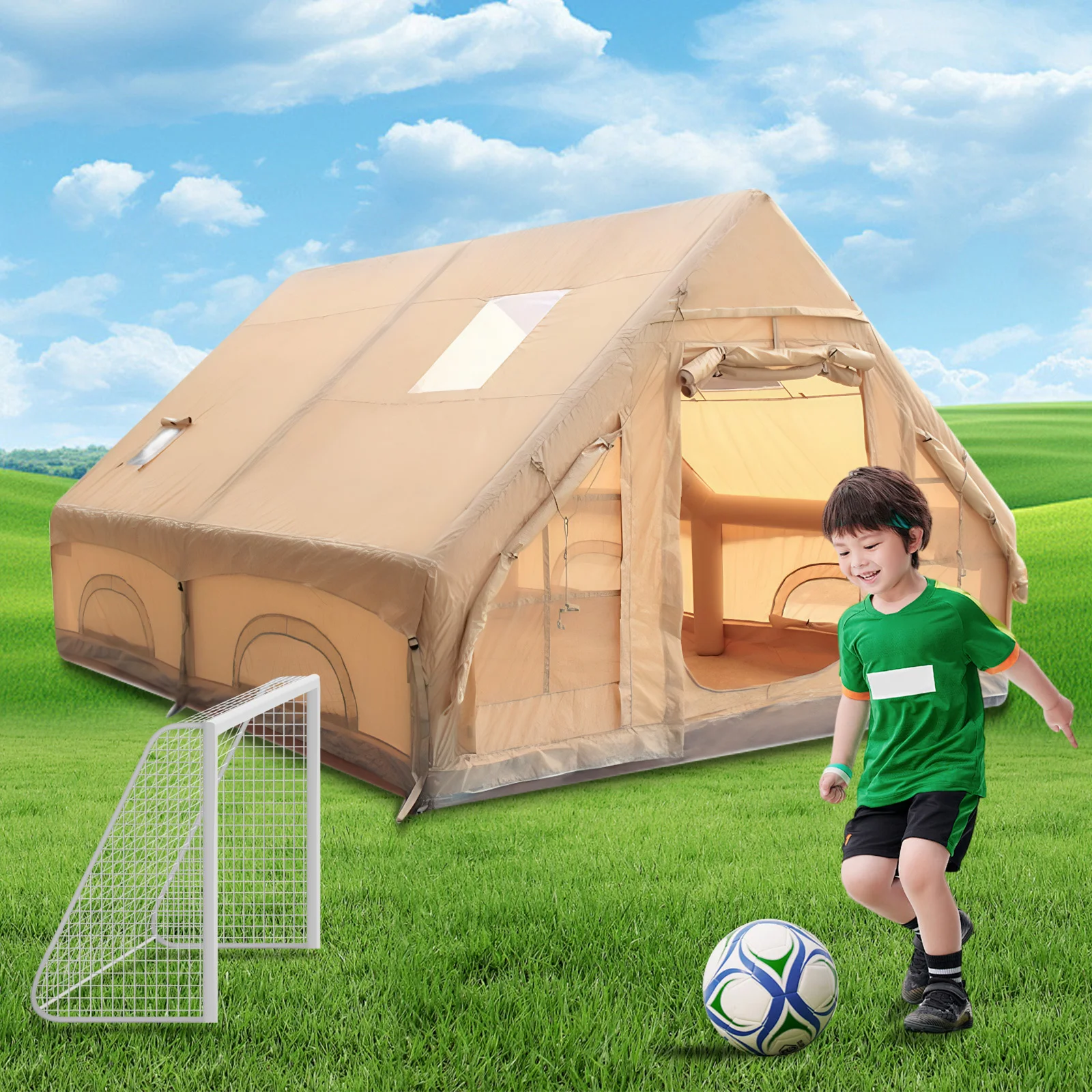 

Inflatable Tent Easy Setup Blow Up Tent Inflatable Camping Tent with Pump Air Glamping Tents for Camping