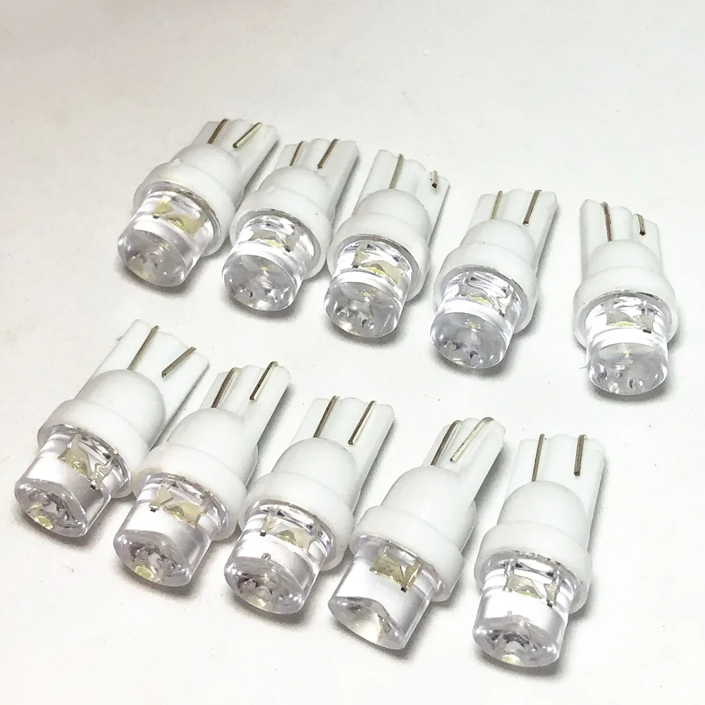 10PCS T10 W5W LED 194 168 SMD For Led Car Lights Clearance Lights Parking Bulb Car External Wedge Side Bulbs Lamp White LED 12V