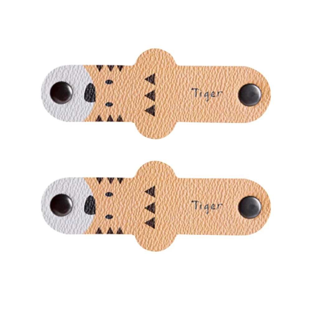

2 Pcs Cable Holder Cute Charging Organiser Earphone Cord Winder Animal Organizer