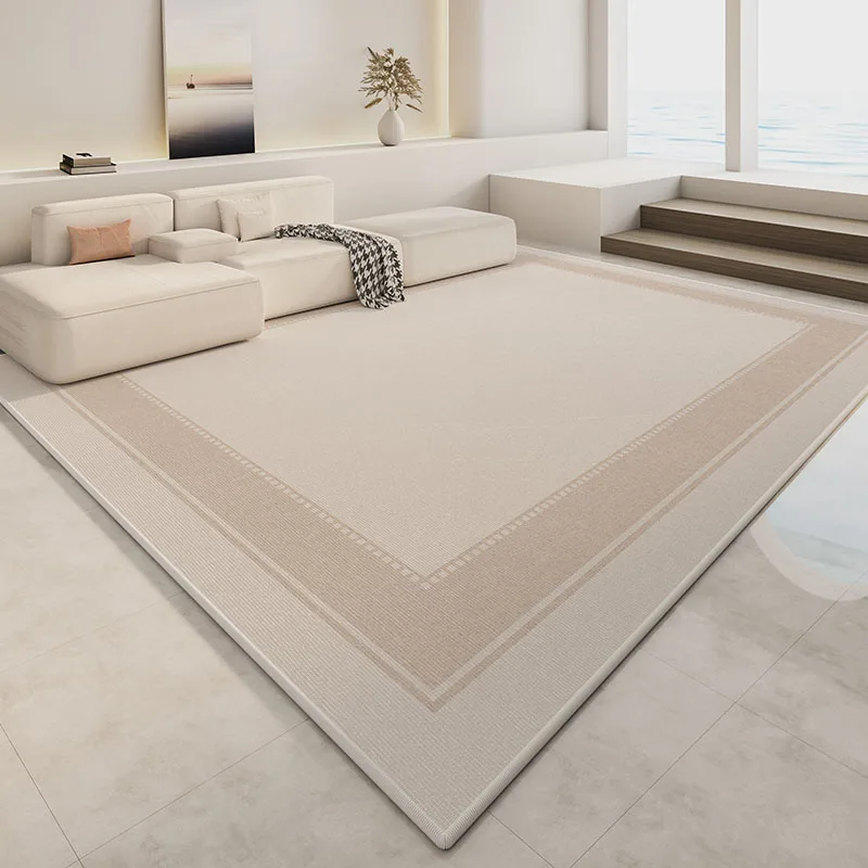 Light Luxury Bedroom Bedside Plush Carpet Simple Lines Living Room Decoration Carpets Large Area Cloakroom Study Room Soft Rug