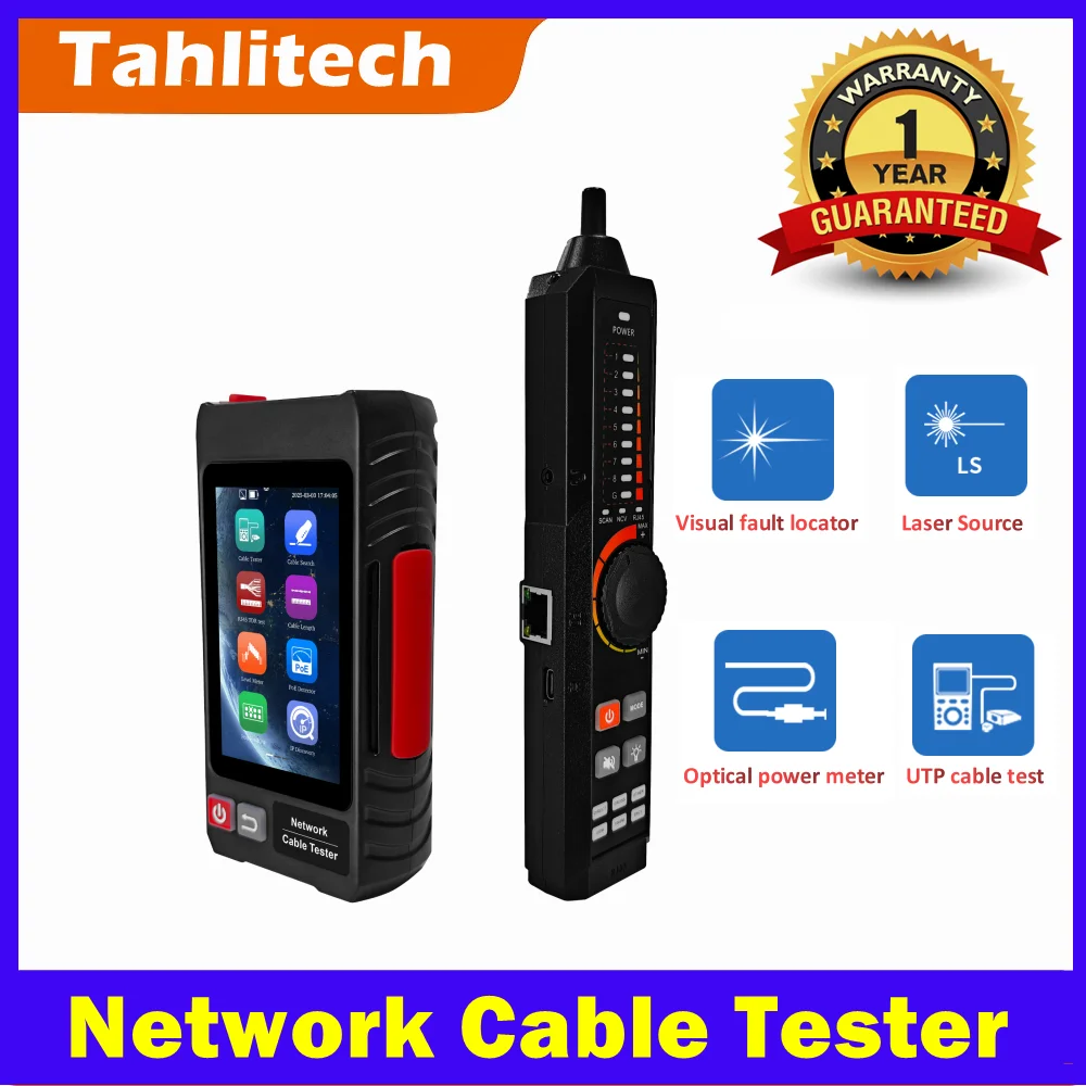 

Сетевой кабель Tracer Finder Измеритель оптической мощности UTP RJ45 TDR Тестер Цифровой мультиметр PoE + Обнаружение Визуальный локатор повреждений