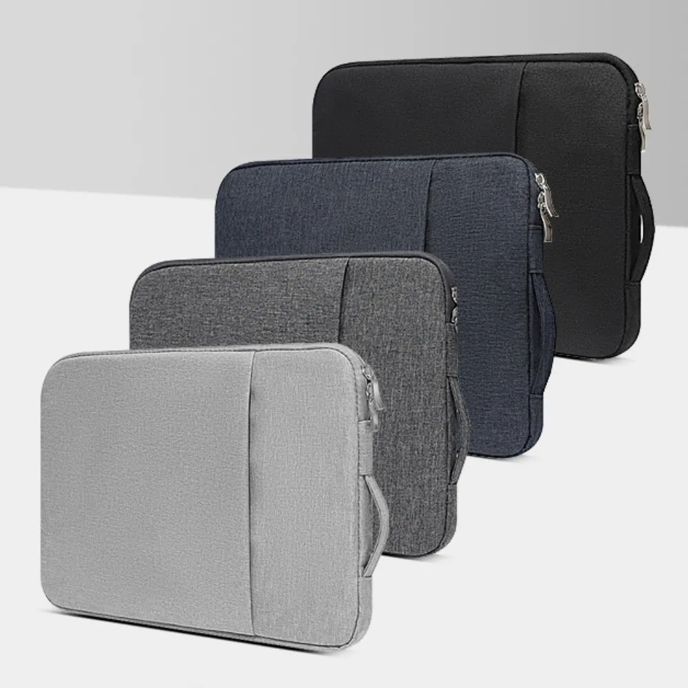 

Fashion With Handle Portable Laptop Bags Waterproof Dual Zipper Laptop Case Lightweight Soft Material Notebook Sleeve Office Use