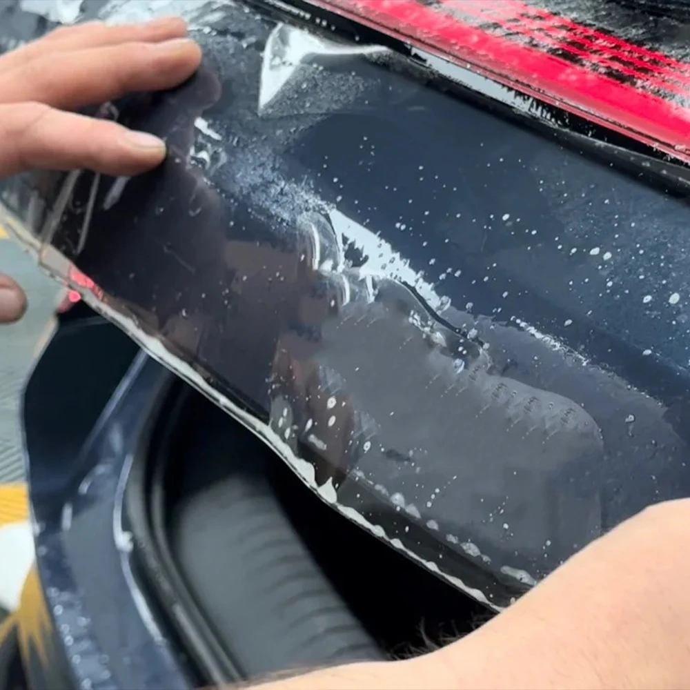 8,5mil TPU PPF Auto-Folienverpackung Selbstheilende Kratzfeste Glänzende Transparente Schutzfolie Aufkleber Autolack-Schutzabdeckung – Detail 9