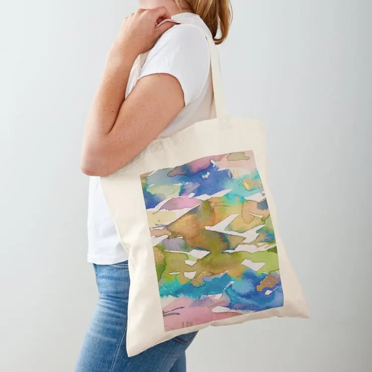 

Abstract Watercolor Mountains Tote Bag Cloth bag shopping cart bags shopper bag women canvas Large bags for women
