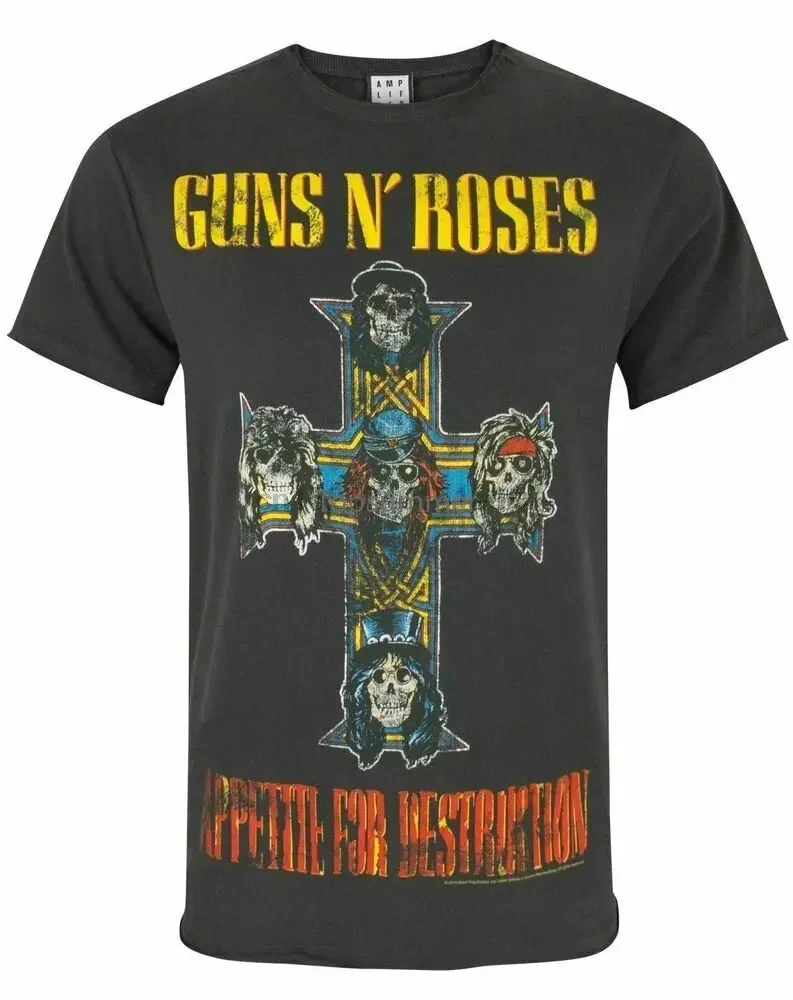 Amplified Guns N Roses Appetite For Destruction Mens Band Tee T-Shirt