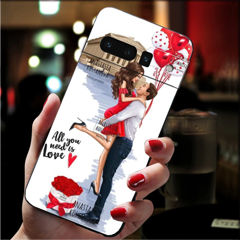 

Phone Case For Google Pixel 10 9 Pro XL 9A 8 7 6 Pro Pixel 8A 7A 6A Pixel 8 7 6 5 Princess Girl Coffee Travel Girl