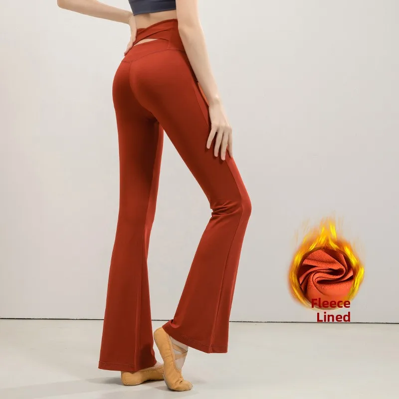 

Тонкие брюки для йоги с высокой талией, женские спортивные брюки для бега, фитнеса, расклешенные брюки с микро-расклешенями, дышащие, удобные, весна-лето