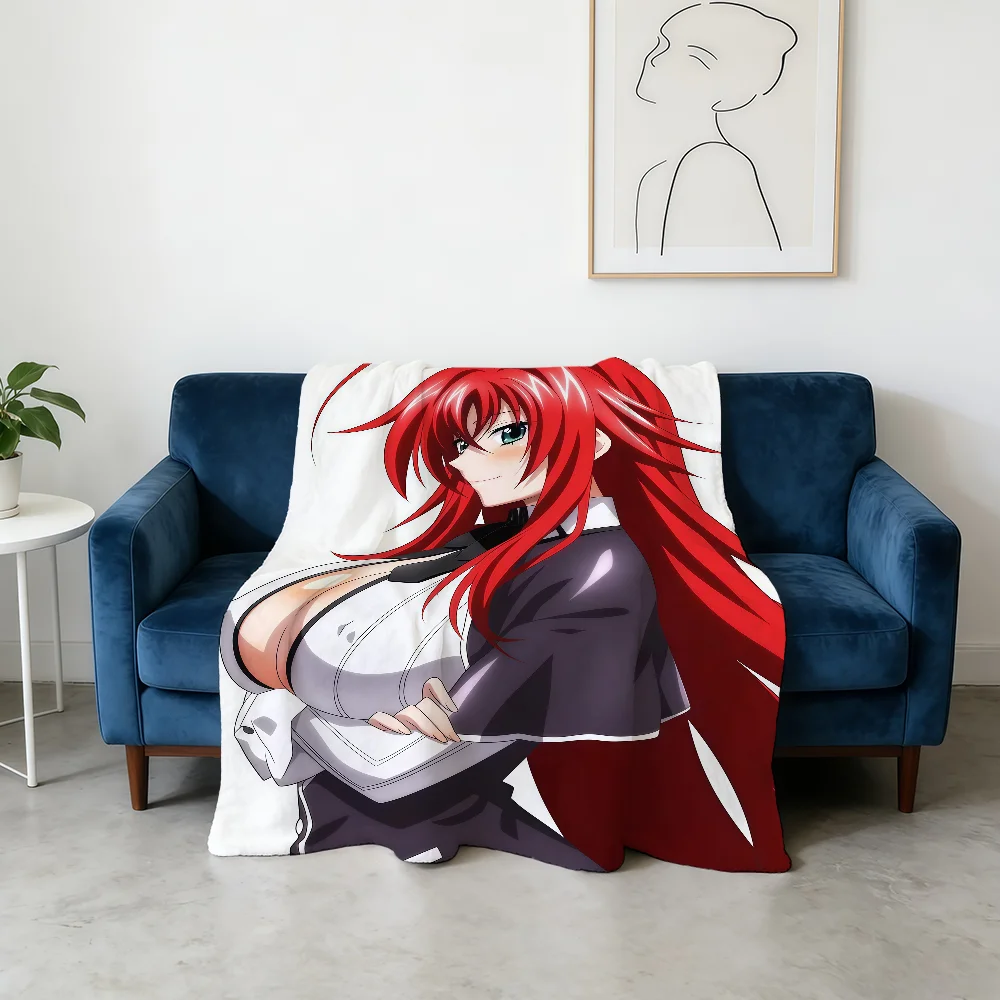 Anime H-High School DxD Rias Gremory Blanket Flannel Warm Soft Throw Blanket For Room Sofa Childish Birthday Gifts
