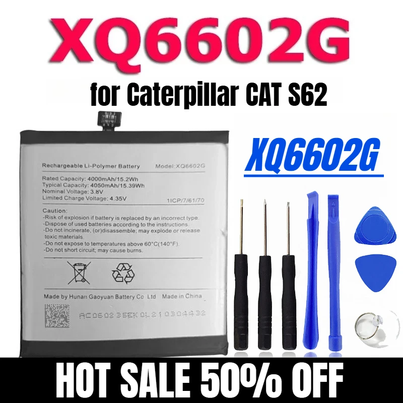 

44050mAh XQ6602G for Caterpillar CAT S62 Replacement Battery