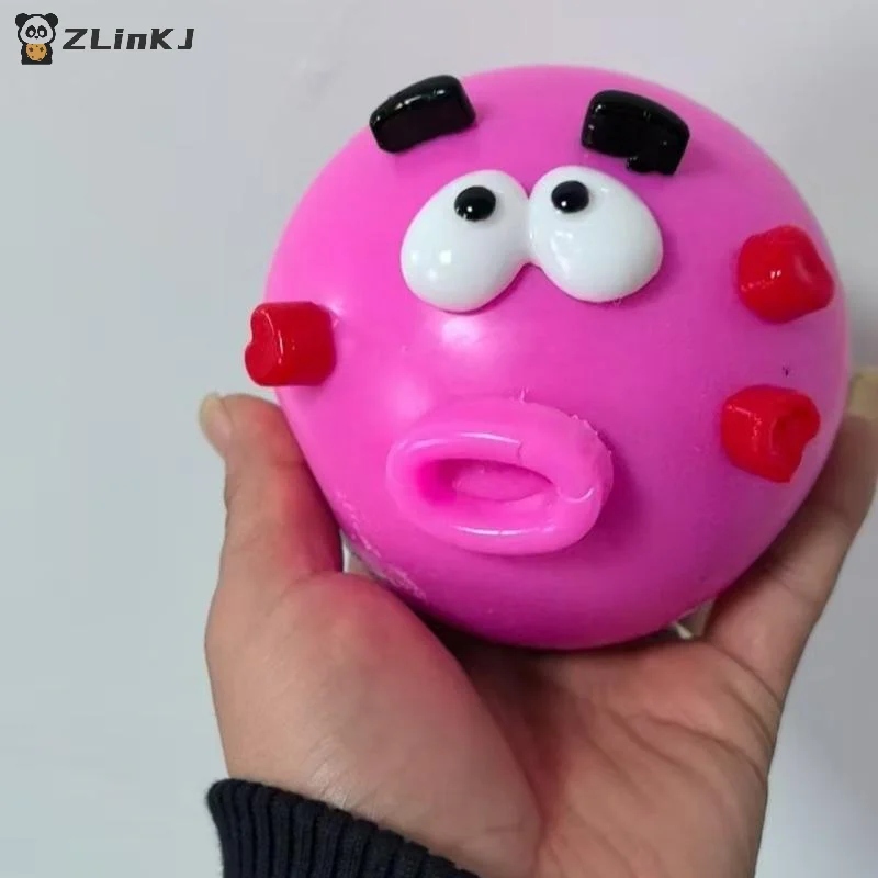 ▶ 1 pièce Nouveau Smushers Curiosities Jouet à presser doux et malléable à remontée lente, motif visage de chien interchangeable, sensoriel relaxant