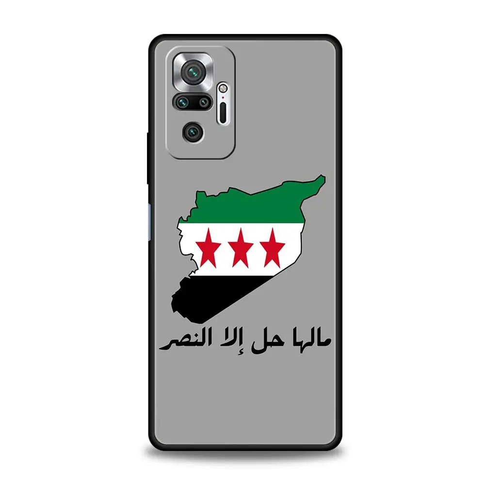 Syria flag Phone Case For Xiaomi Redmi Note 13 12 5G 11 10 Pro Plus 4G 9S 9 8 7 9T 13C 12C 10C 9C 9A Soft Silicone Cover