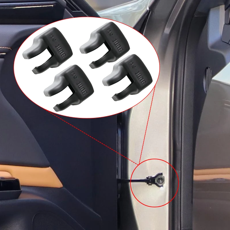 4pcs For Lexus ES IS GS LS UX NX RX GX CT 2004-2024 Car styling Door Check Arm Protection Cover ABS External Auto Accessories