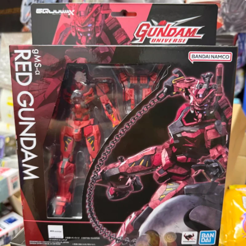 

New Original Bandai Gundam Universe Gu 46 Gms-A Red Gundam Char Aznable Collectible Action Figure Model For Mecha Collectors